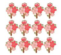 BESPORTBLE 12pièces Fleurs de Cerisier Broches pour Femmes Epingle Fleur de Cerisier Décorative de Badges Roses pour Sacs et Vêtements