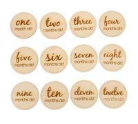 BESPORTBLE 12pièces Lot De Cartes Étapes Garçon Fille Cartes De Croissance Né Accessoires De Photographie