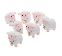 BESPORTBLE 12pièces Lot de Figurines Miniatures De Moutons Et Chèvres Résine pour Décoration De Jardin Féérique Et Micro-Paysage