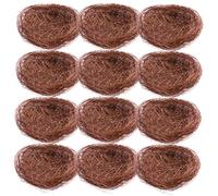 BESPORTBLE 12pièces Lot de Nids Oiseaux Artificiels Décoratifs Mousse pour Jardin Et Décoration De Fête