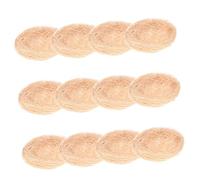 BESPORTBLE 12pièces Lot de Nids Oiseaux Décoratifs Artificiels pour Jardin Et Fête Nid Oiseau Simulé Mousse Décoration De Pâques Et Autres Occasions