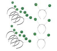 BESPORTBLE 12pièces Serre-tête Extraterrestre à Antenne Verte et Boules à Paillettes Accessoires de Fête et Déguisement Élastique de Cheveux Design Unique