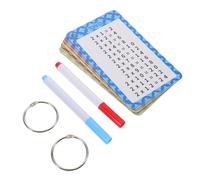 BESPORTBLE 13 Pièces Cartes Éducatives de Multiplication Colorées et Réutilisables avec Marqueurs Effaçables Aide Pédagogique Scolaire pour Apprentissage des Mathématiques
