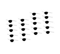 BESPORTBLE 14 Pièces Cache-oeil De Pirate En Feutre - Accessoires De Cosplay Pour Enfants Et Adultes Masques Unique Pour Amblyopie Couverture Oculaire En Corde Style Crâne Festif
