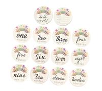 BESPORTBLE 14Pièces Cartes Étape pour Souvenirs Mensuels Personnalisés pour Première pour Photos