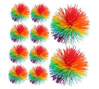 BESPORTBLE 15 pièces Balles Sensorielles Silicone pour Garçon Fille et Animaux Jouets Stress Colorés à Textures Variées Jeu Interactif Extérieur et Bureau