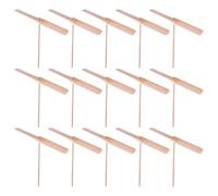 BESPORTBLE 15 pièces Bois de Dragonfly Volant Hélicoptère à Main pour Activités Extérieures Éducatif et Interactif pour Garçon Fille et Adultes Améliore la Coordination et