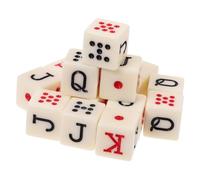 BESPORTBLE 15 Pièces Dés De Poker Portables Lot de Jeu De Dés Menteurs pour Fête De Banquet Accessoire De Jeu Amusant