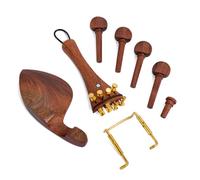 BESPORTBLE 15 pièces Kit Accessoires Violon Mentonnière Standard Cordier Résistant Chevilles et Cordes Étui pour Luthiers et Musiciens