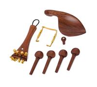 BESPORTBLE 15 pièces Kit Violon de Accessoires de Incluant Mentonnière Cordon de Queue Chevilles et Pinces pour Luthiers et Amateurs de Violon Élégant