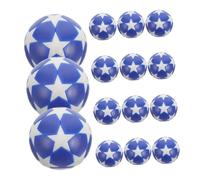 BESPORTBLE 15 pièces Mini Ballons de Football de Table Bleu Blanc Accessoires de Remplacement pour Jeu de Football de Table Indoor et