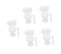 BESPORTBLE 15 Pièces Mini Toilettes Réalistes pour Maison de Poupée Lot de Accessoires Décoratifs pour Salle de Bain Miniature Mobilier de Maison de Poupée