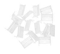 BESPORTBLE 15 Pièces Miniature Banc pour Maison de Poupée Décoration de Mobilier Miniature avec Détails Réalistes pour Chambre et Accessoires de Micro Paysage