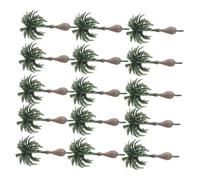 BESPORTBLE 15 Pièces Miniature Palm Tree Plastic Models Realistic Coconut Tree Ornaments for DIY Cake Topper Fairy Garden Railway Scenery and Micro Landscape Decoration
