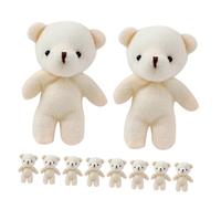 BESPORTBLE 15 pièces Peluche Mini Ours Figurines Suspendues et Légères Porte Clés Cadeau Anniversaire et Fête Accessoires Décoratifs DIY