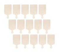 BESPORTBLE 15 Pièces Planche à Découper Rectangulaire en Bois Brut avec Poignée, Structure Robuste et Décoration Polyvalente pour Projets DIY Cuisine Créative