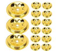 BESPORTBLE 15 pièces Porte Mèche Flottante Couleur Dorée pour Lampe à Huile Bouddhique Base et Classique pour Lampes à Huile Décoration Simple et Stylée pour Maison Temple et Restaurant