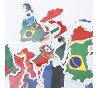 BESPORTBLE 150 Feuilles Drapeau National Pays Carte Autocollants Drapeau Du Monde Autocollants Pays Drapeau Stickers Pour Ordinateur Portable Voiture Valise Bagages D'eau Casque