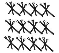 BESPORTBLE 150 pièces Attaches Câble Réutilisables avec Tête de Chat Sangles Auto-agrippantes pour Gestion Câbles Sous Bureau Données et Cordons Maison et Bureau Lot Noir