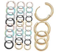 BESPORTBLE 15Paires Boucles Oreilles De Cartilage Inoxydable Ensemble Cerceaux Légères Et Durables Parfaites Pour Style Et Élégant