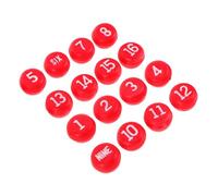 BESPORTBLE 16 Pièces Dés de Billiard Chiffres pour Vos Jeux de Billard de Pool Salles de Loisirs