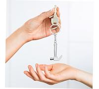 BESPORTBLE 16 Pièces Mini Porte Clés Marteau Pendentif Créatif pour Clés et Sacs Anniversaire Pratique et Décoratif