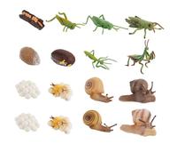 BESPORTBLE 16 pièces Modèle Animal Éducatif Jeu Scientifique Cycle de Croissance pour Garçon Fille Maternelle Cognition Réaliste Couleur Aléatoire Couleur Aléatoire