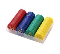 BESPORTBLE 160pièces Jeton De Bingo Opaque Plastique Couleurs Rouge Bleu par Couleur Marqueur Numérique pour Jeux De Bingo