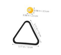 BESPORTBLE 17 Pièces Set de Billes de Billes de Billard Mini pour Garçon Fille S Boules de Billard Triangle Équipement Sûr pour Table de Junior pour Entraînement et Jeu