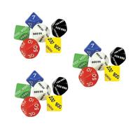 BESPORTBLE 18 Pcs Dice De Jeu De Société Grand avec des Chiffres Forme Drôle Numéroté Coloré Jeu De Valeur De Place Dice Plastique
