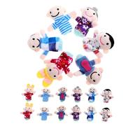 BESPORTBLE 18 Pcs Finger Puppets Famille Feutre Doux Kit de Marionnettes à Doigts Hypoallergéniques pour Jeux Éducatifs Contes et Jeu de Rôle Garçon Fille et Adultes