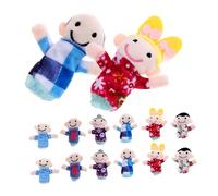 BESPORTBLE 18 Pcs Hand Puppet Toys Set Soft Finger Family Puppets for Storytelling Role Play and Early Education for and