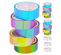 BESPORTBLE 18 Pcs Ruban Adhésif Washi Dégradé Ruban Masking Tape Arc Ciel pour Scrapbooking Fournitures Art et Bricolage Décoration Polyvalente