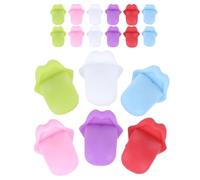 BESPORTBLE 18 Pièces Marque-verres en Silicone Forme Langue Réutilisables pour Verre à Vin Décoration Élégante Table à Dîner Hôtel Couleur Aléatoire