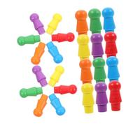 BESPORTBLE 180 Pièces Bois Multicolores pour Dames Chinoises Accessoires de Jeu Traditionnels Bois pour Jeux de Société Famille Garçon Fille