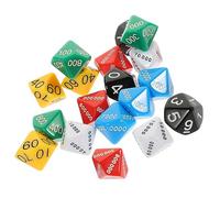BESPORTBLE 18pièces Dés De Valeur De Position Plastique Amusants pour Jeu De Société Jouet Éducatif Et Dés