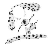 BESPORTBLE 1Ensemble Animal Costume Set for Dogs Adorable Cosplay Headband with Ears Tail and Nose for Halloween and Party Dress Up Four Piece Set for Small Dogs