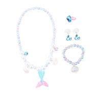 BESPORTBLE 1Ensemble Bijoux Perles Pour Collier Bracelet Et Accessoires De Mode Pour Fille De Naissance Style Sirène