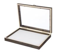 BESPORTBLE 1ensemble Boîte de Spécimens Insectes Bois Massif avec Serrure Vitrine Exposition et Spacieuse pour Collection Échantillons Cadre Transparent Plusieurs styles