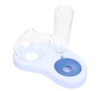 BESPORTBLE 1ensemble Bol De Nourriture Automatique pour Animaux Récipient Incliné pour Chats Et Chiens Abreuvoir Intérieur Pratique Design Anti-Bascule Couleur Bleue