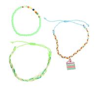 BESPORTBLE 1Ensemble Bracelets Tissés Pour Faits Main Pour Adolescentes Bracelets Amitié Colorés Et Ajustables