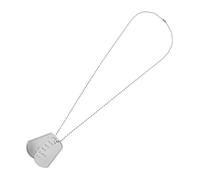 BESPORTBLE 1Ensemble Collier Pendentif Plaque Identité Pour Hommes Accessoire De Cosplay Et Style Design Et Élégant Pour Fêtes Et Événements