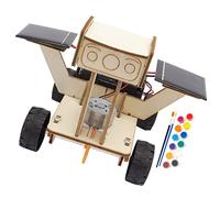BESPORTBLE 1ensemble Kit De Montage Solaire DIY pour Garçon Fille Voiture Lunaires Éducative Projet Scientifique Jeu De Construction sans Piles