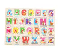 BESPORTBLE 1Ensemble Tableau de Espagnol Puzzle Éducatif pour Tout Petits Cognitif pour Apprentissage de Langue Espagnole Développement de Mémoire Coordination
