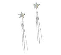 BESPORTBLE 1paire Boucles Oreilles Étoilées Franges Pour Femmes Bijoux Pendants Scintillants Parfaits Pour Occasions Spéciales