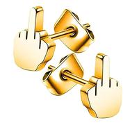 BESPORTBLE 1Paire Boucles Oreilles Punk Inoxydable Pour Style Finger Accessoires Et Uniques Parfaits Pour Halloween Et Fêtes