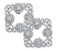 BESPORTBLE 1Paire Clips De Chaussures Carrés Pour Décor Amovible Accessoire De Mode Élégant Pour Personnaliser Chaussures