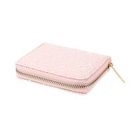 BESPORTBLE 1Pc Femmes À Fermeture Éclair Poche Portefeuille Fille Mince Brillant Portefeuille Zippé Petit Portefeuille Court Portefeuille Zippé Autour Portefeuille avec Pochette À