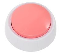 BESPORTBLE 1pièce Bouton Enregistrement pour Chiens Bouton De Communication pour Entraînement Et Interactions Amusantes Accessoire pour Animaux De Compagnie Couleur Rose sans Pile