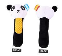 BESPORTBLE 1Pièce Hochet Peluche pour Garçon Fille à Secouer Animal Panda Noir et Blanc Développement Sensoriel et Motricité Infantile